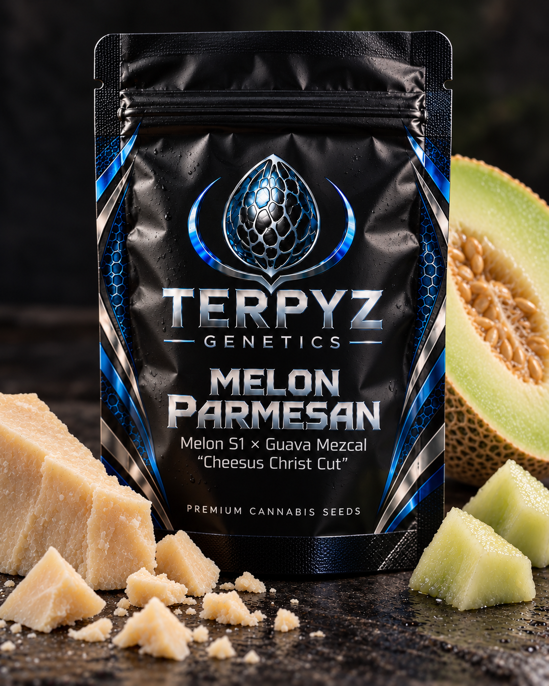 Melon Parmesan (Melon S1 x Guava Mezcal "Cheesus Christ Cut")