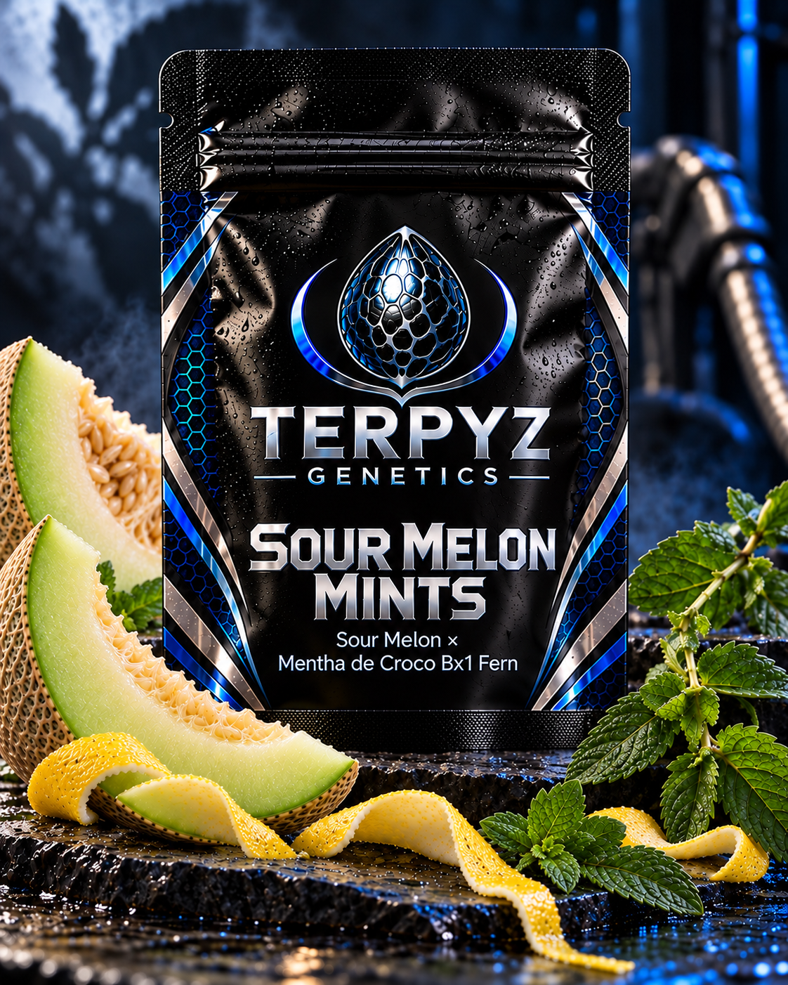 Sour Melon Mints (Sour Melon x Mentha de Croco Bx1 Fern)
