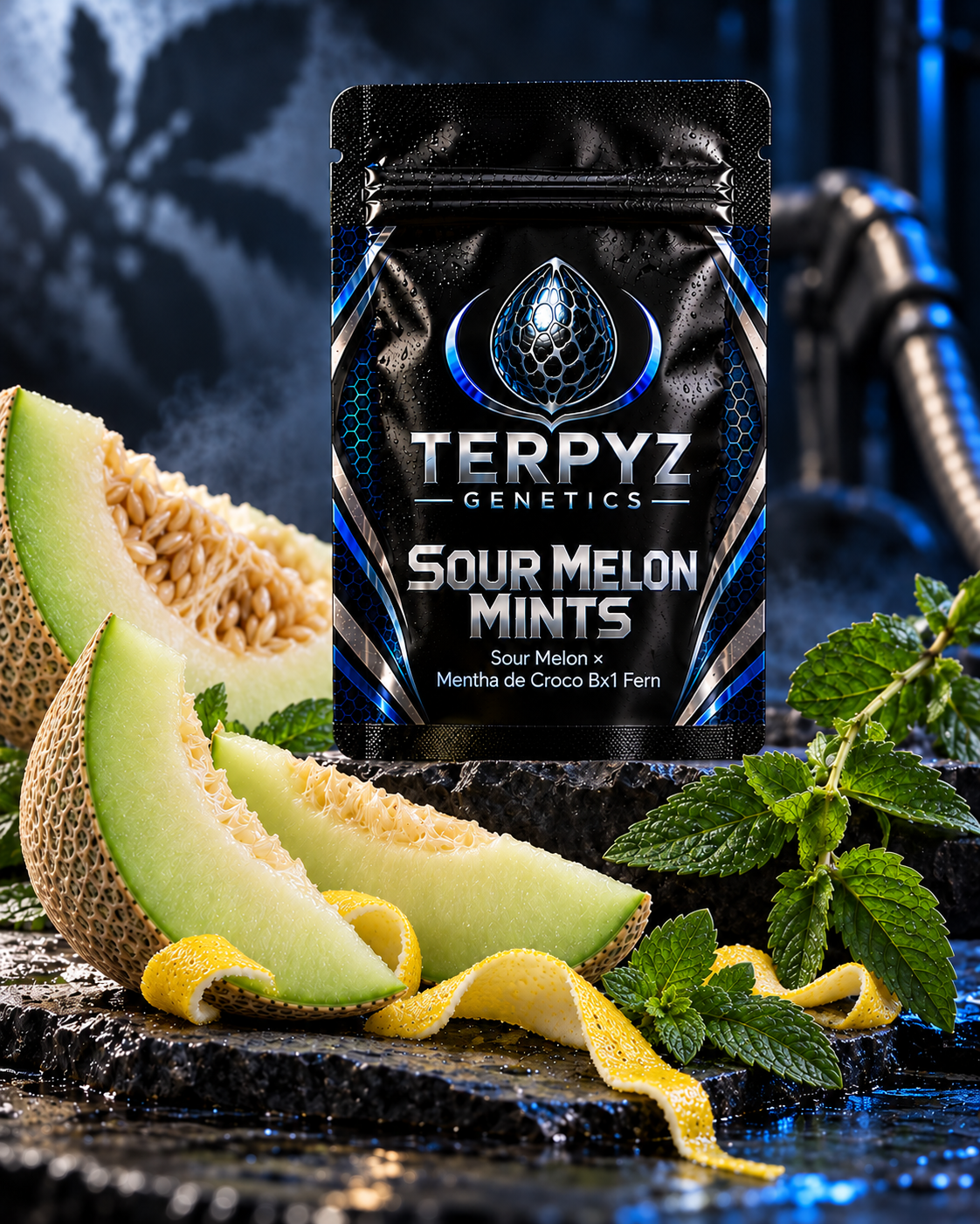 Sour Melon Mints (Sour Melon x Mentha de Croco Bx1 Fern)
